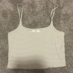 cropped spaghetti tank top